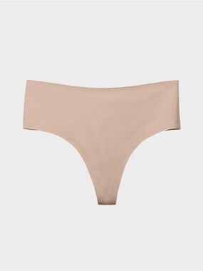 EBY High Waisted Thong Underwear in Nude